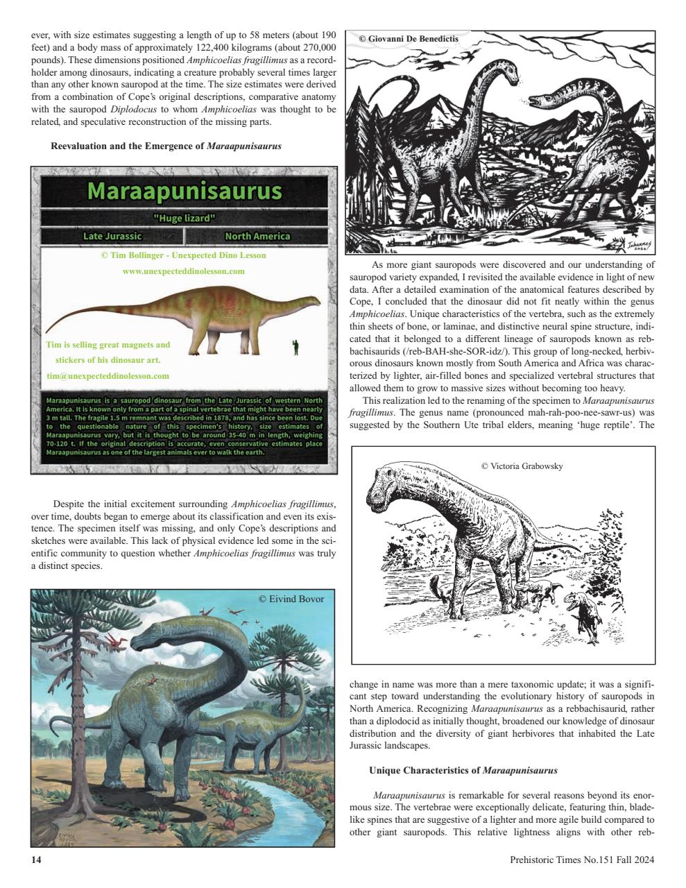 Prehistoric Times Preview Pages