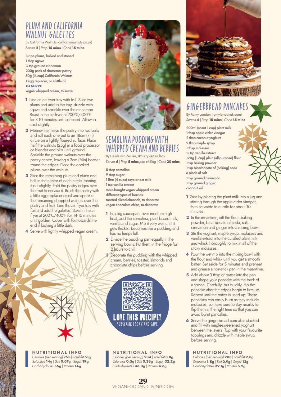 Vegan Food & Living Magazine Preview Pages