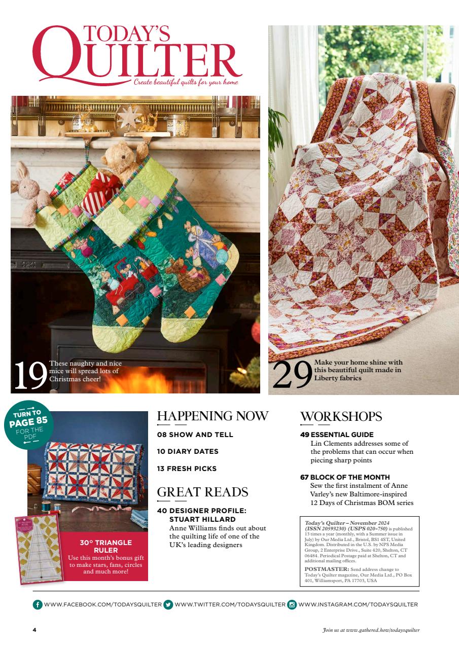 Today’s Quilter Preview Pages