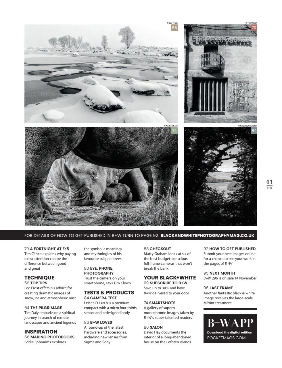 Black+White Photography Preview Pages