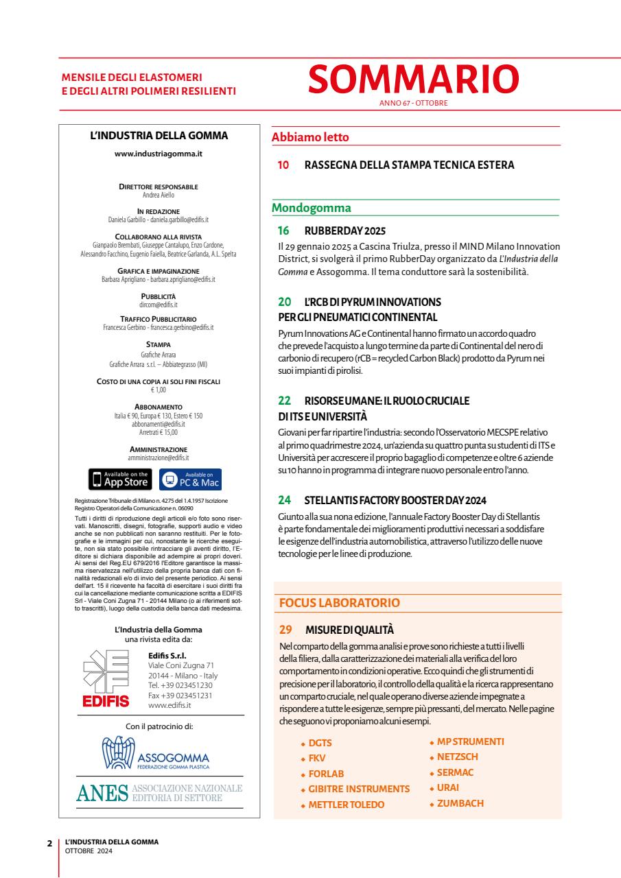L’industria della Gomma Preview Pages