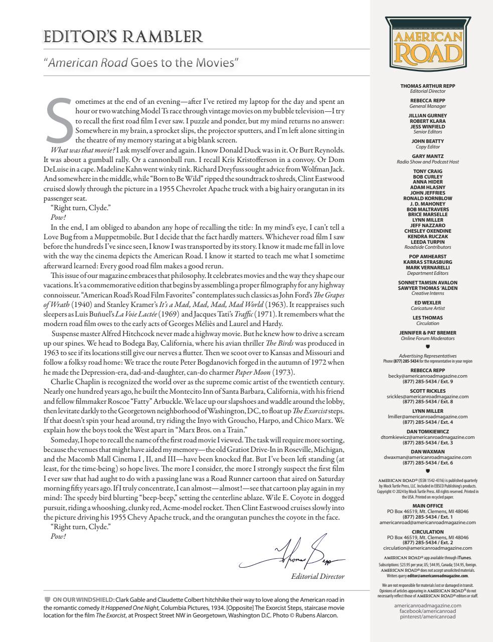 American Road Preview Pages