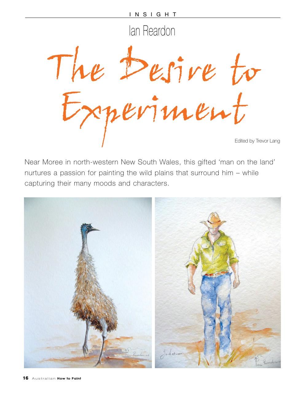 Australian How to Paint Preview Pages