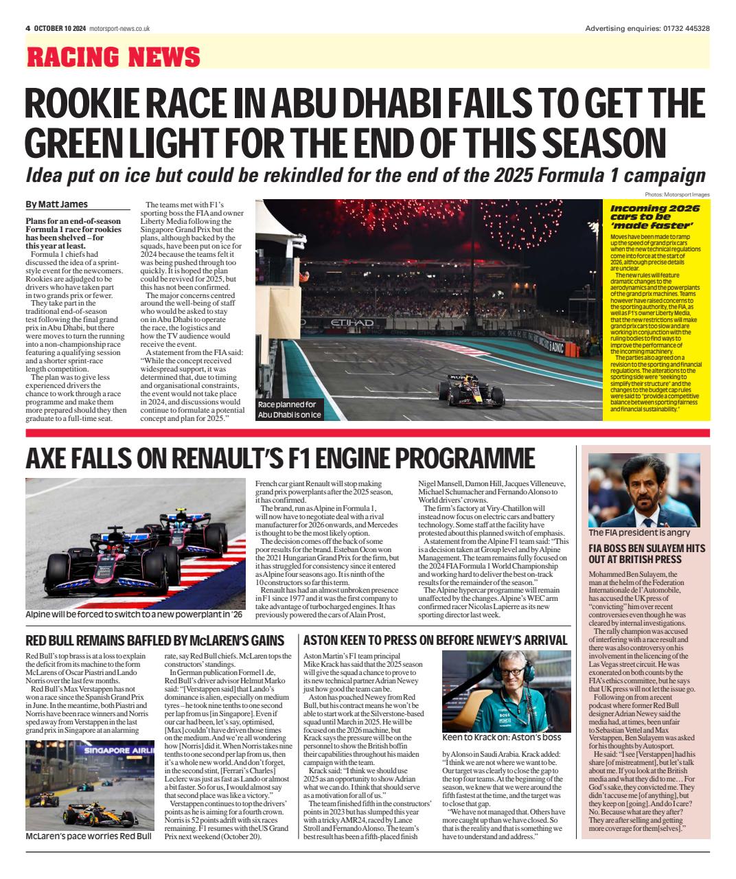 Motorsport News Preview Pages