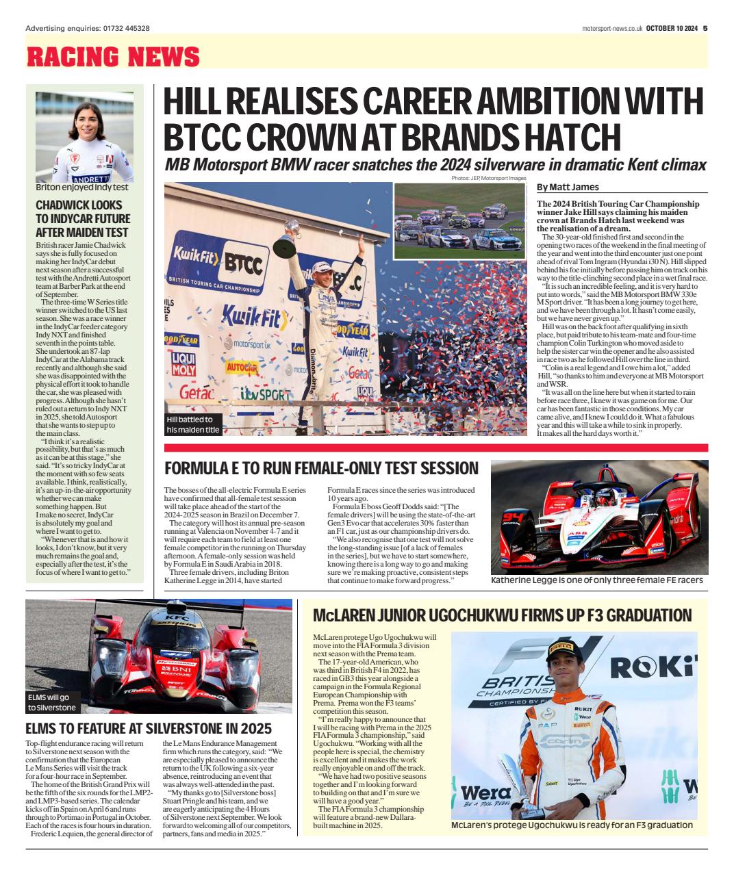 Motorsport News Preview Pages