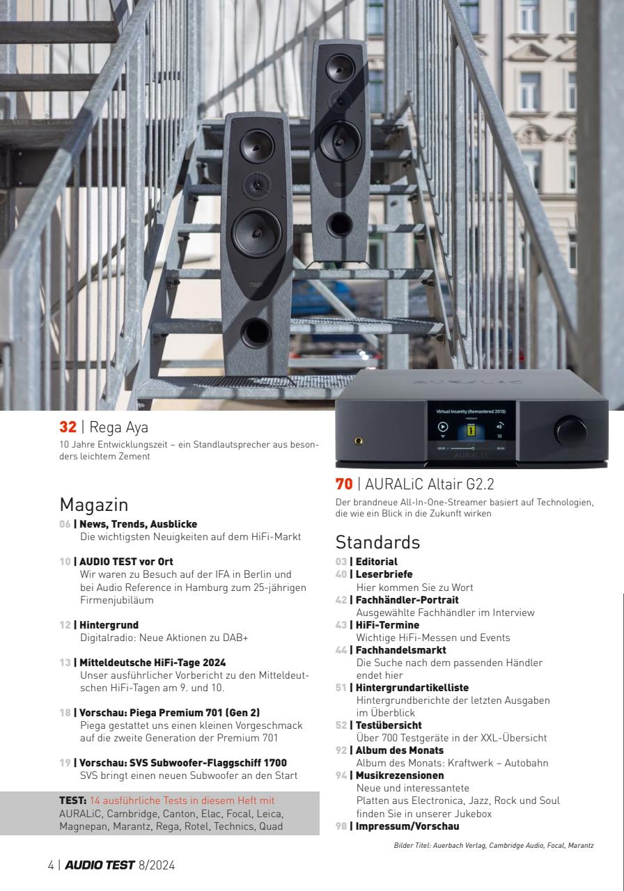 Audio Test Preview Pages