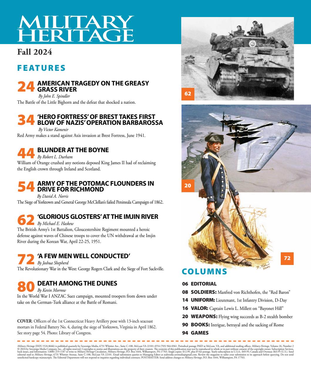 Military Heritage Preview Pages