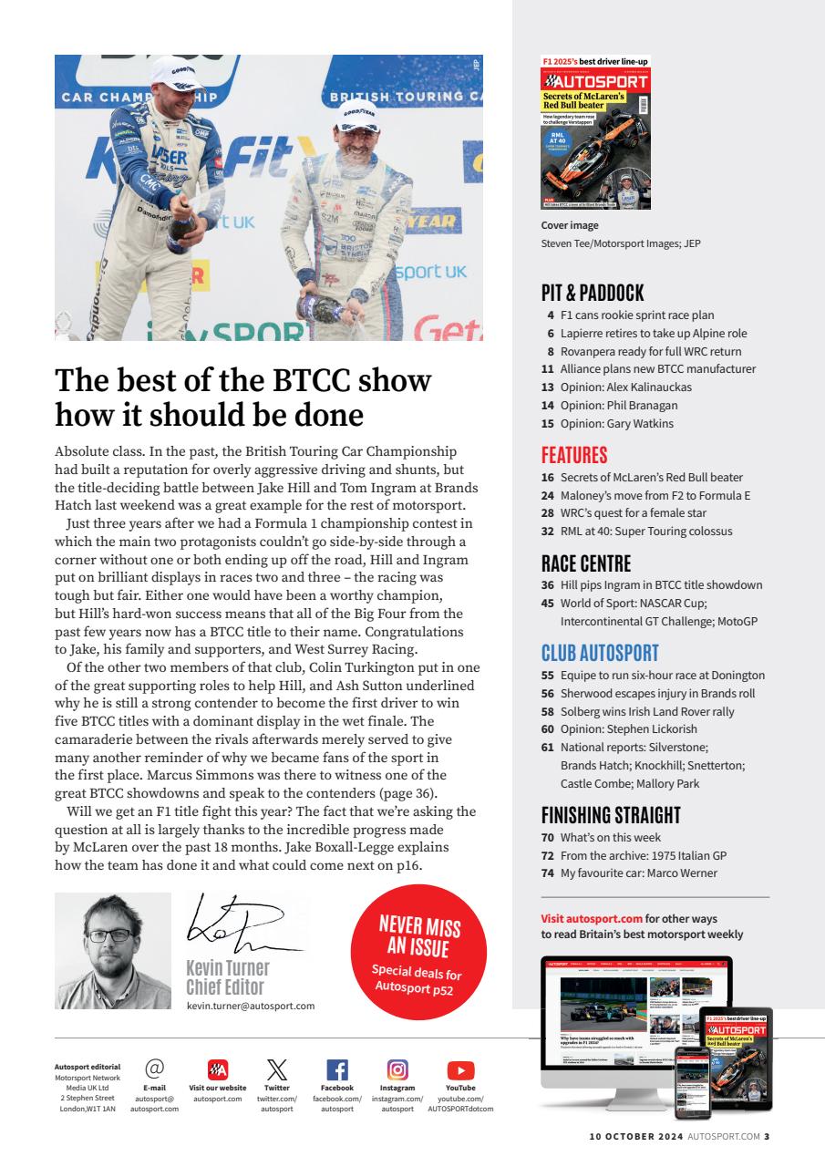 Autosport Preview Pages