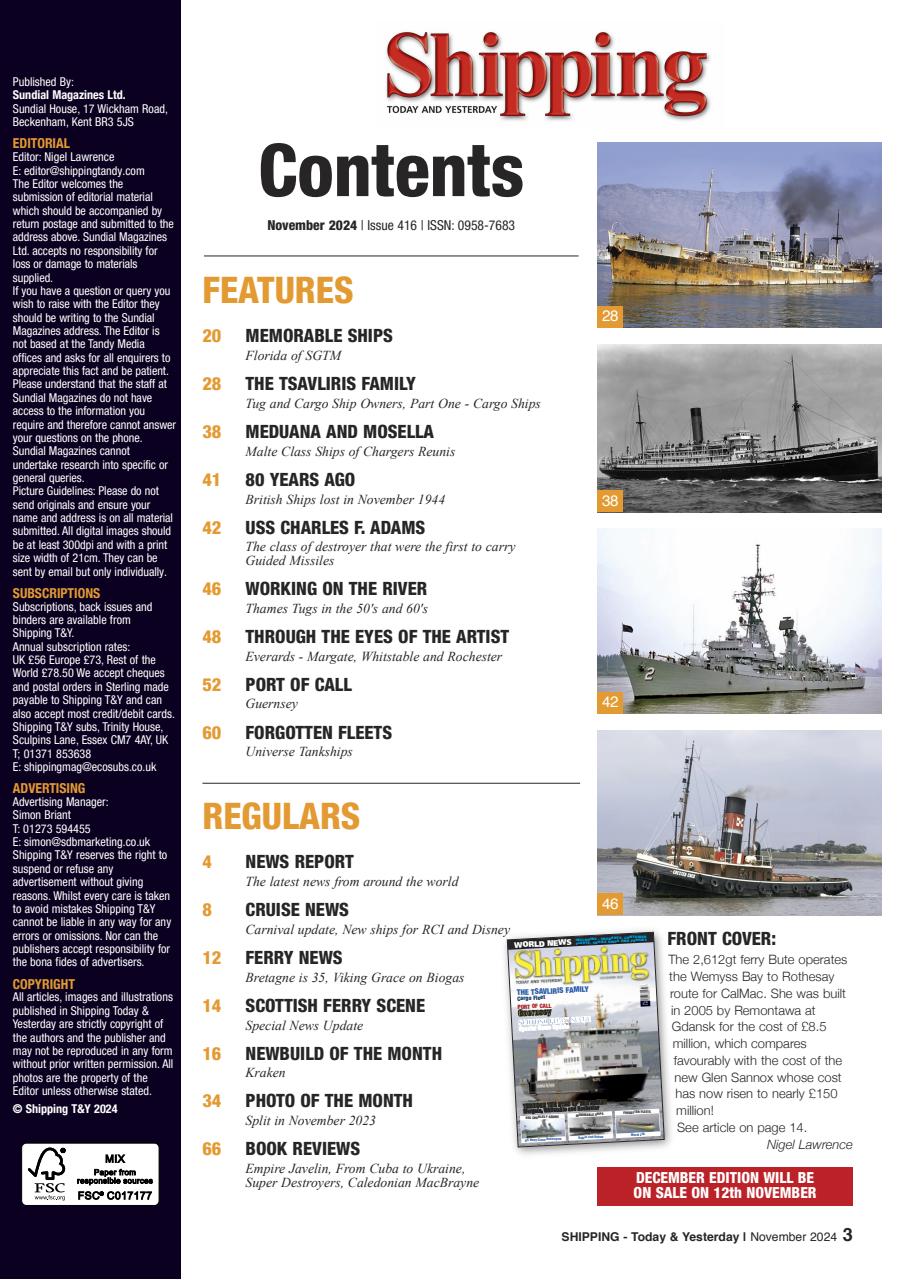 Shipping Today & Yesterday Preview Pages