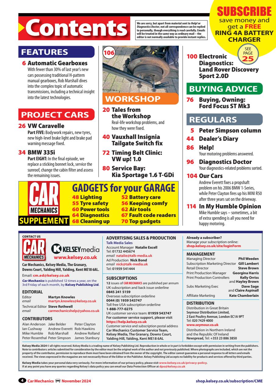 Car Mechanics Preview Pages