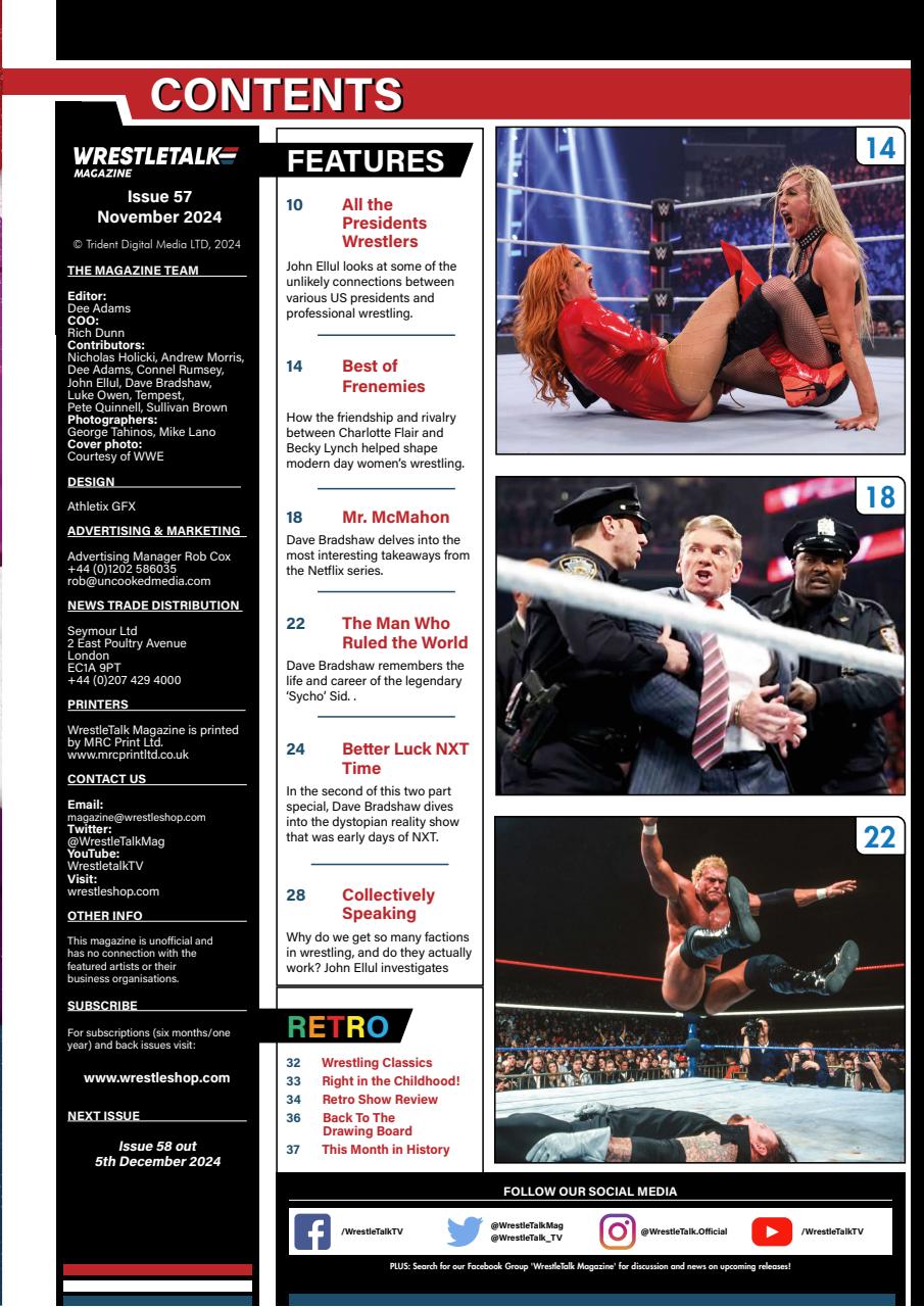 Wrestletalk Magazine Preview Pages