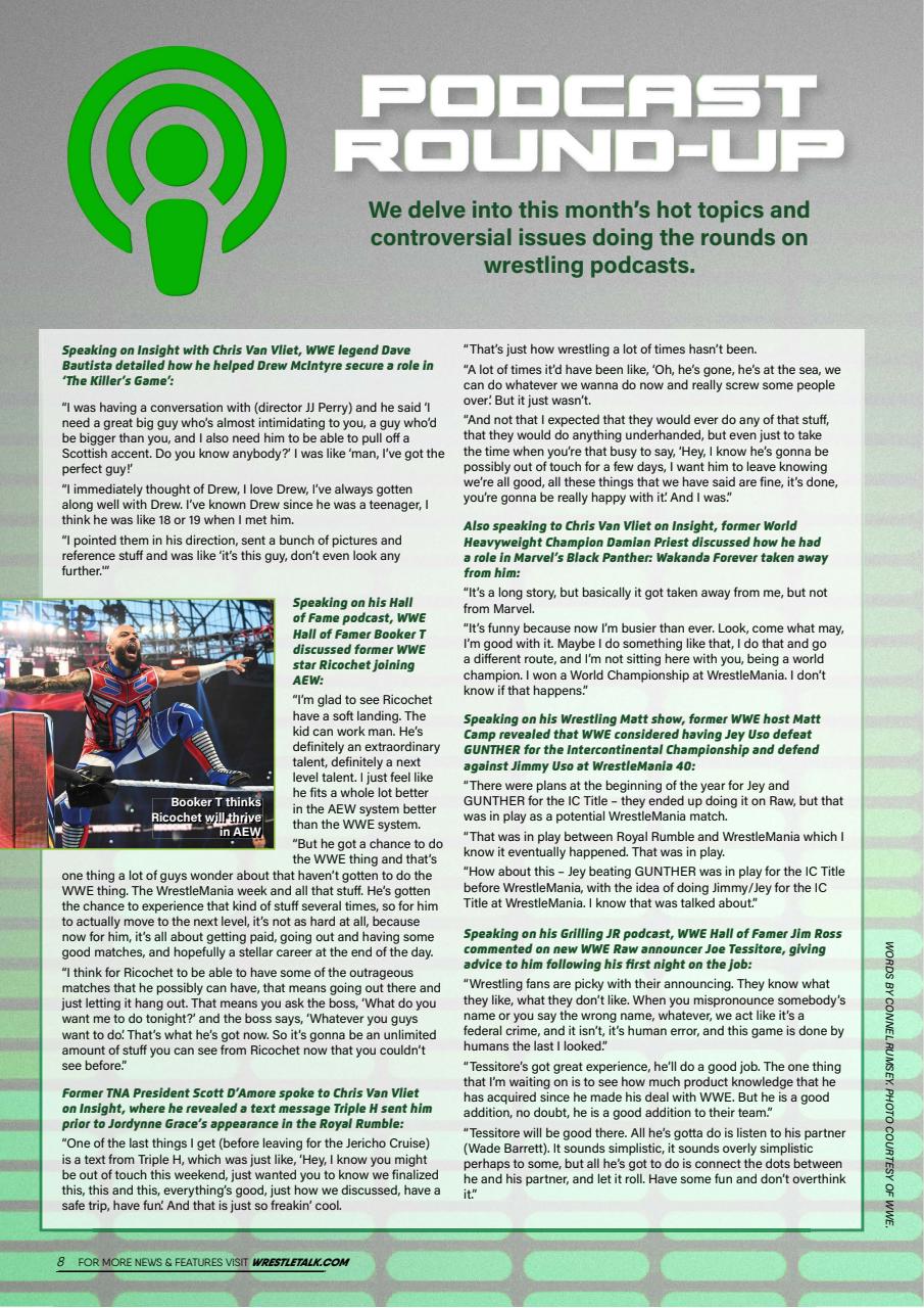 Wrestletalk Magazine Preview Pages