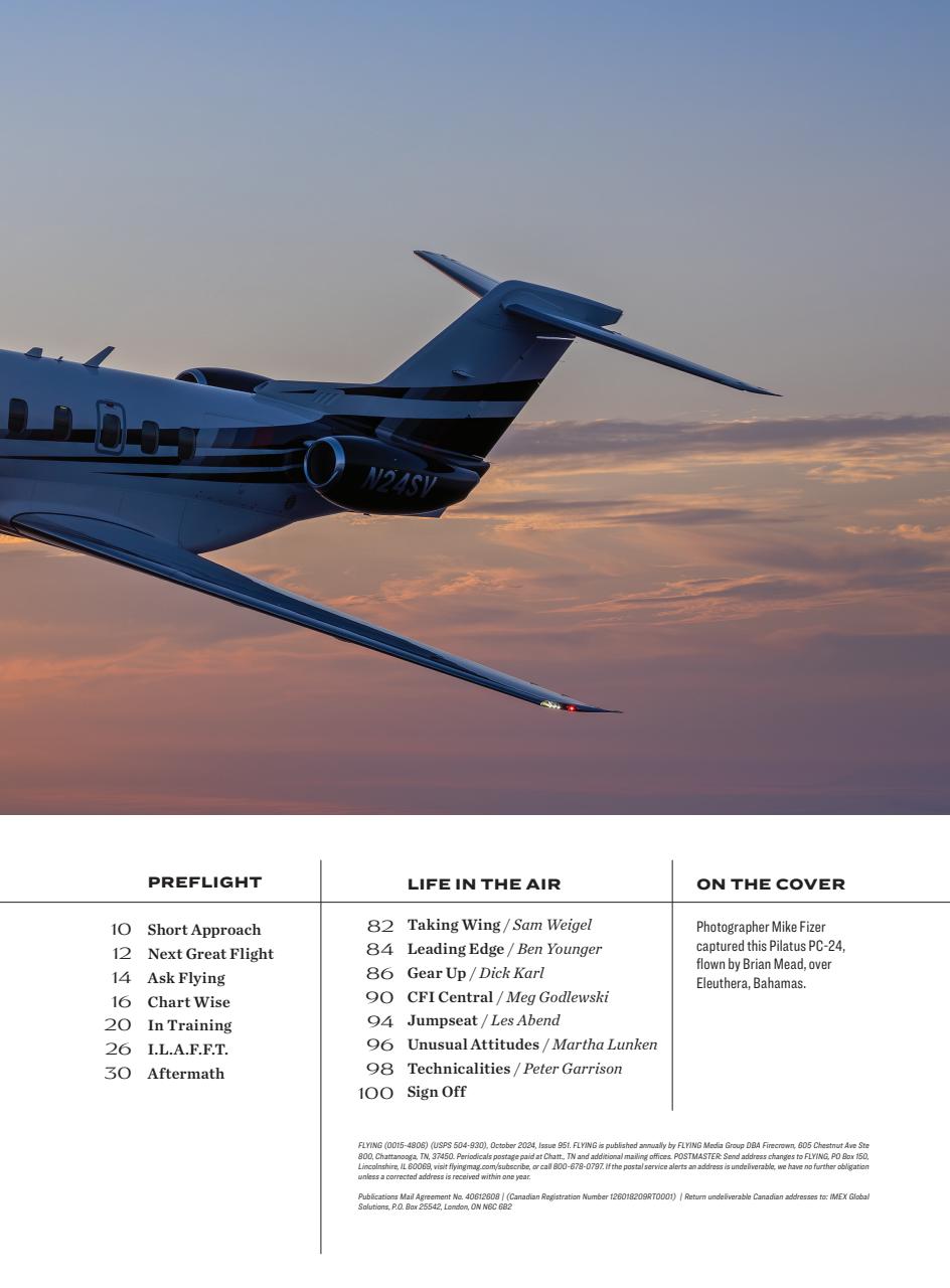 FLYING Magazine Preview Pages