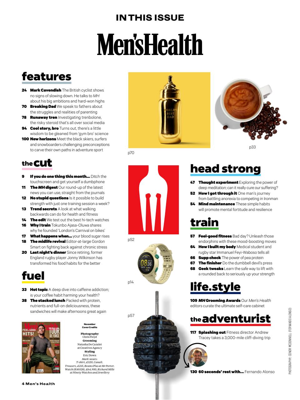 Men's Health Preview Pages
