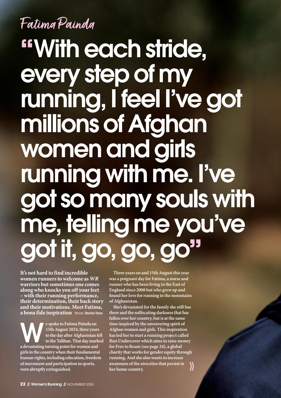 Women’s Running Preview Pages