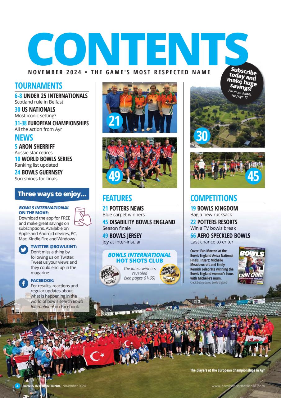 Bowls International Preview Pages
