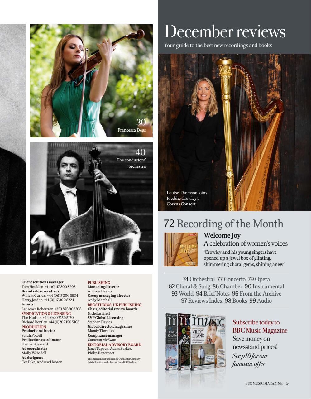 BBC Music Magazine Preview Pages