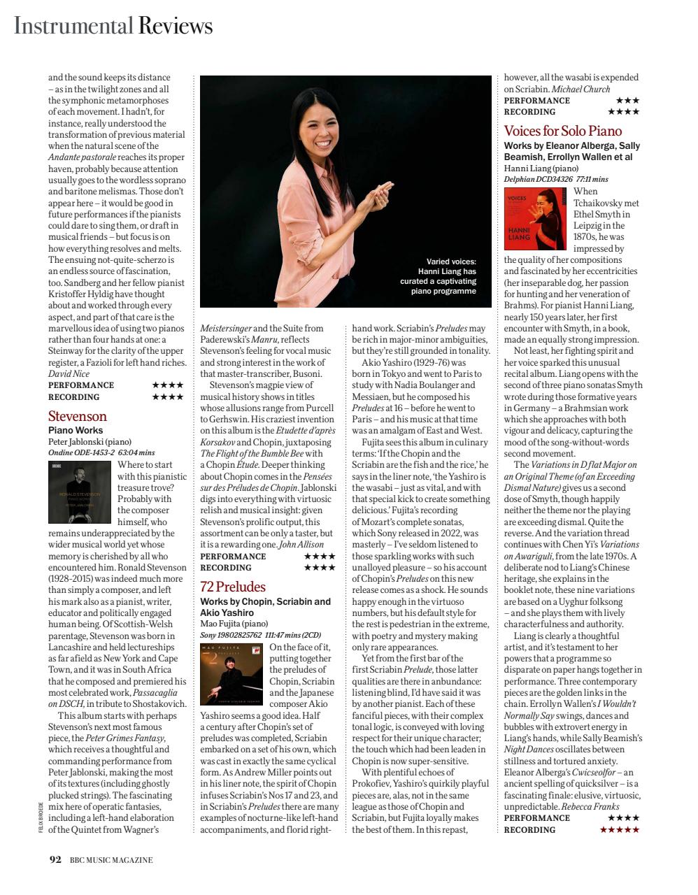 BBC Music Magazine Preview Pages