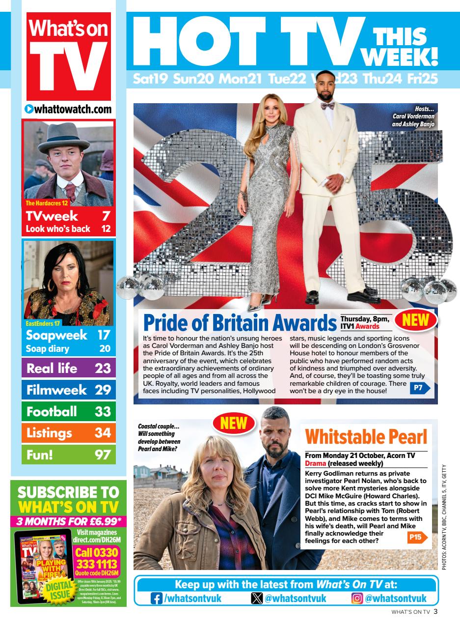 What's on TV Preview Pages