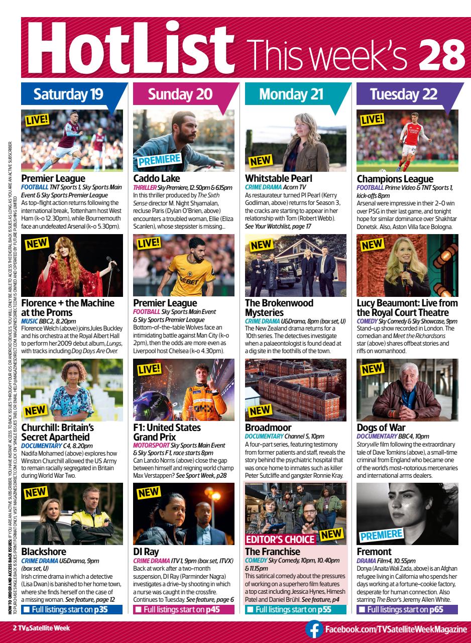 TV & Satellite Week Preview Pages