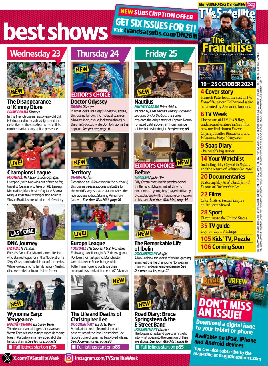 TV & Satellite Week Preview Pages