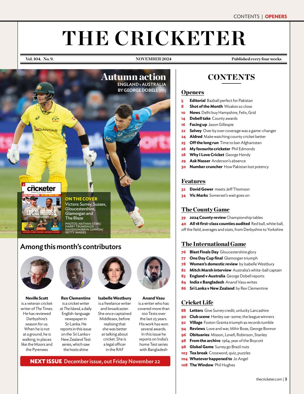 The Cricketer Magazine Preview Pages