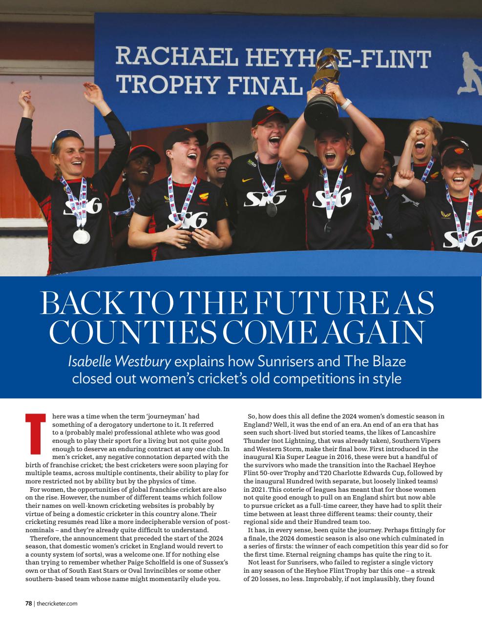 The Cricketer Magazine Preview Pages