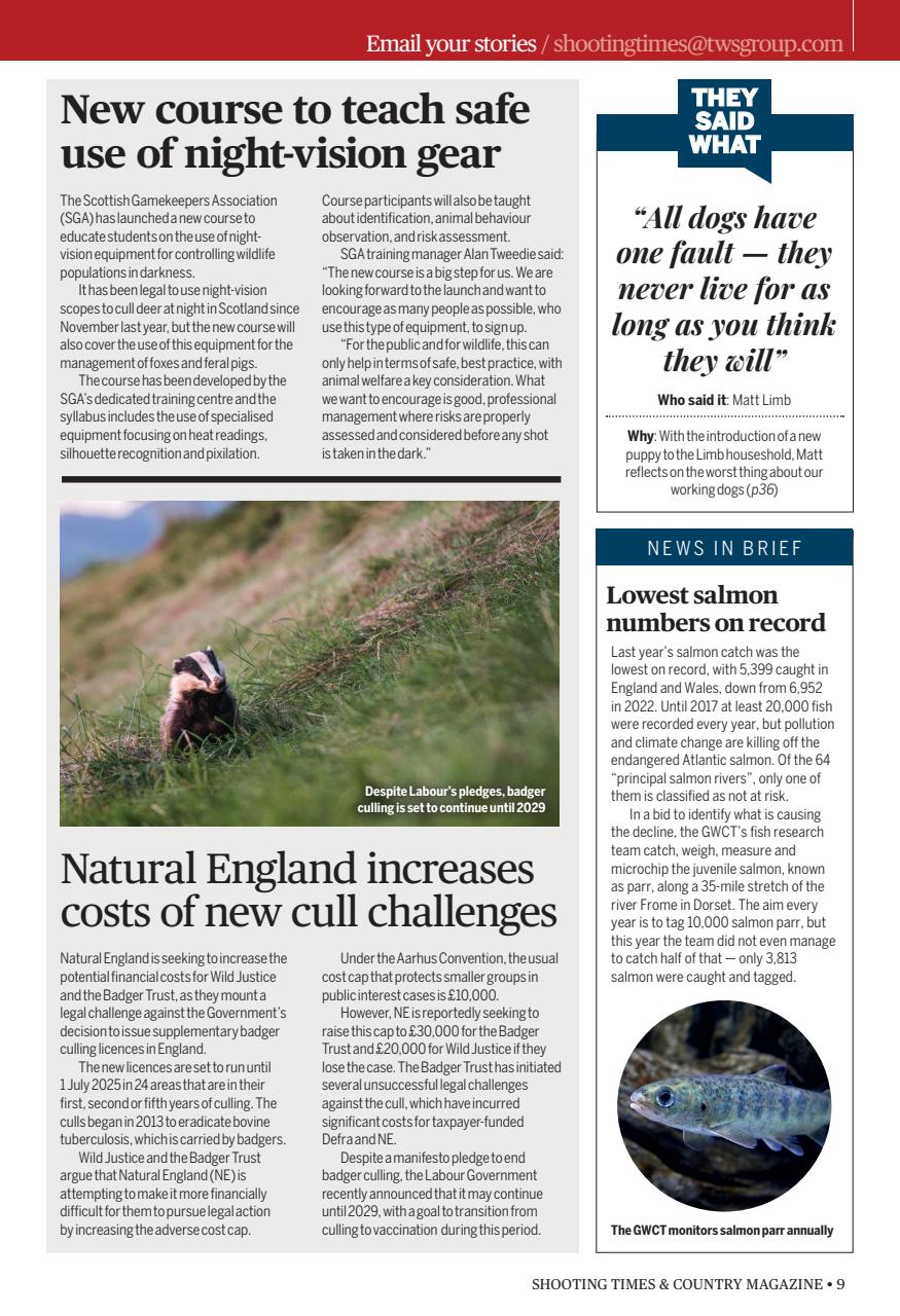 Shooting Times & Country Preview Pages