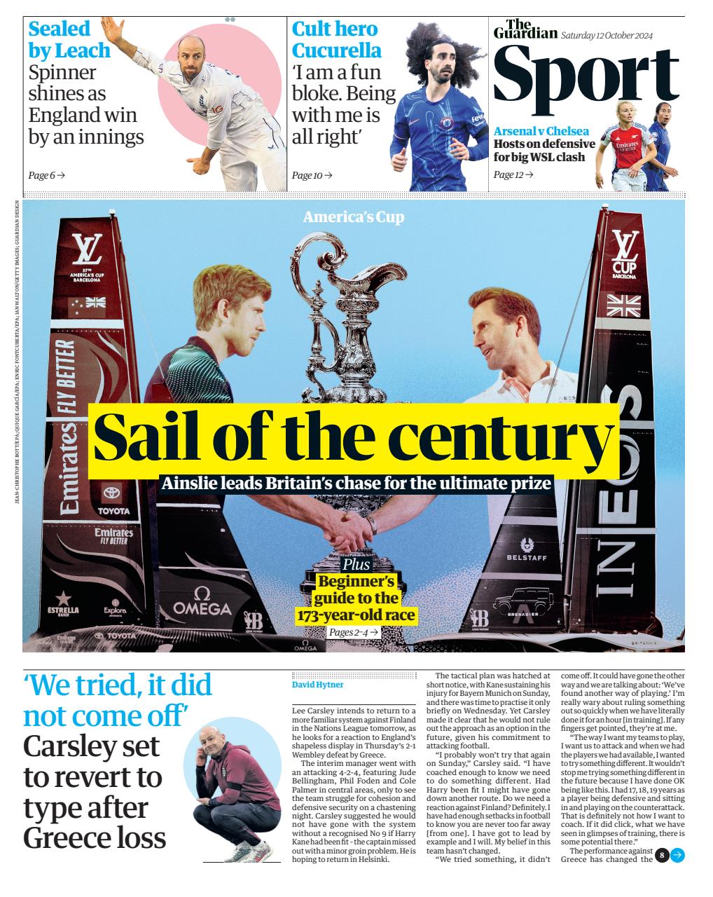 The Guardian Newspaper Preview Pages