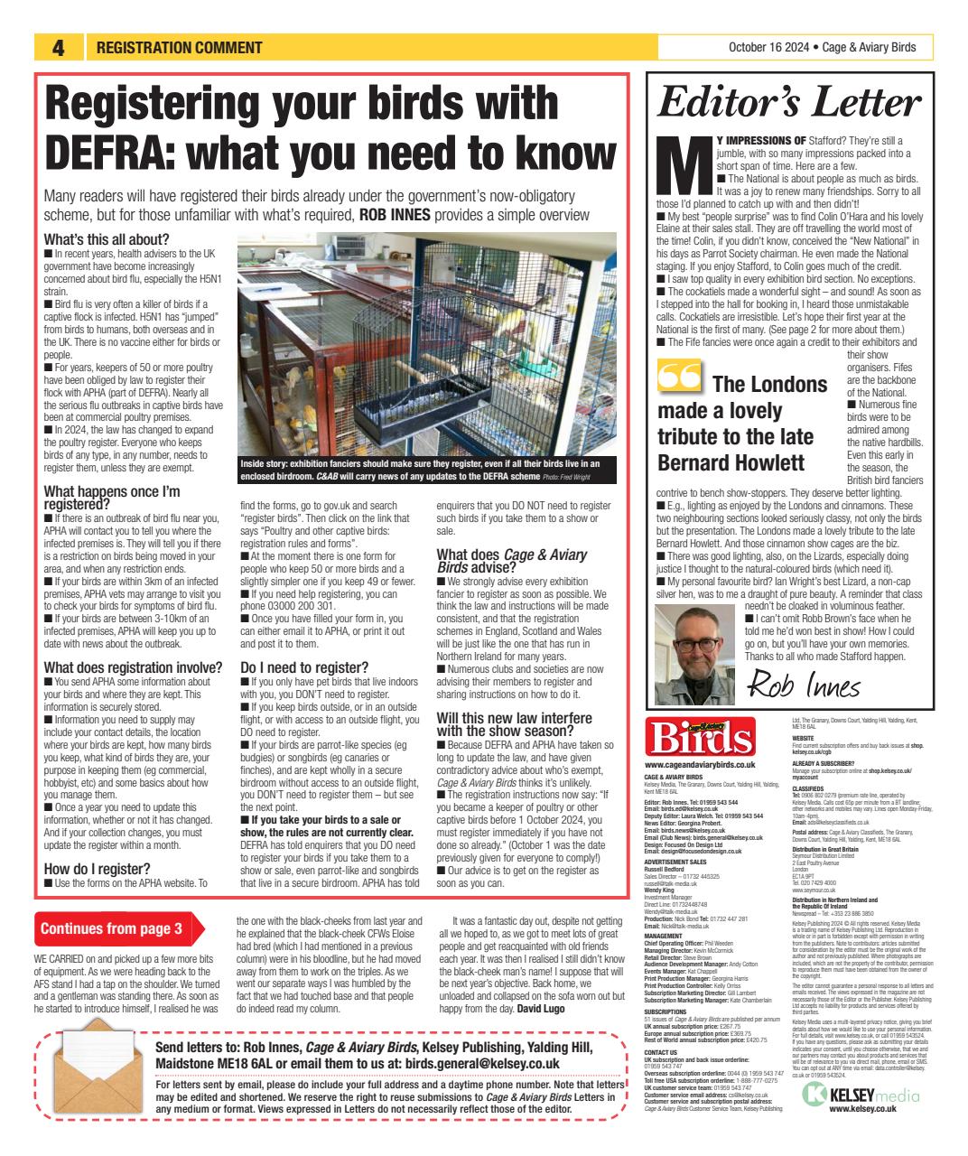 Cage & Aviary Birds Preview Pages