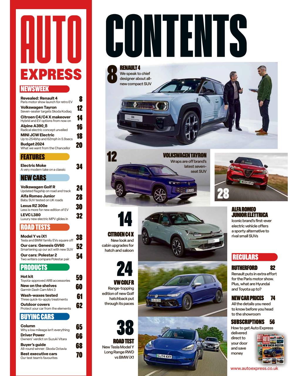 Auto Express Preview Pages