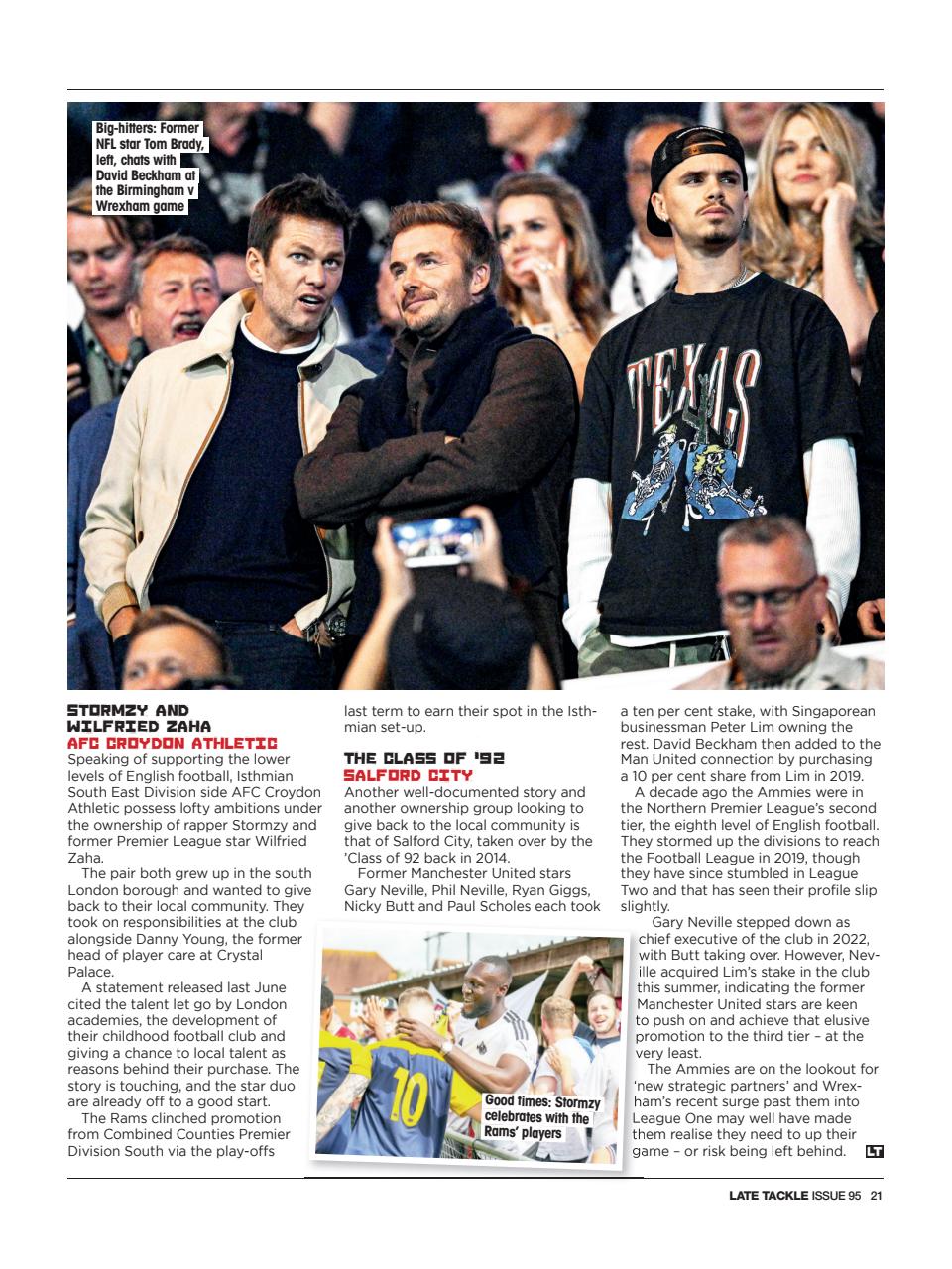 Late Tackle Football Magazine Preview Pages