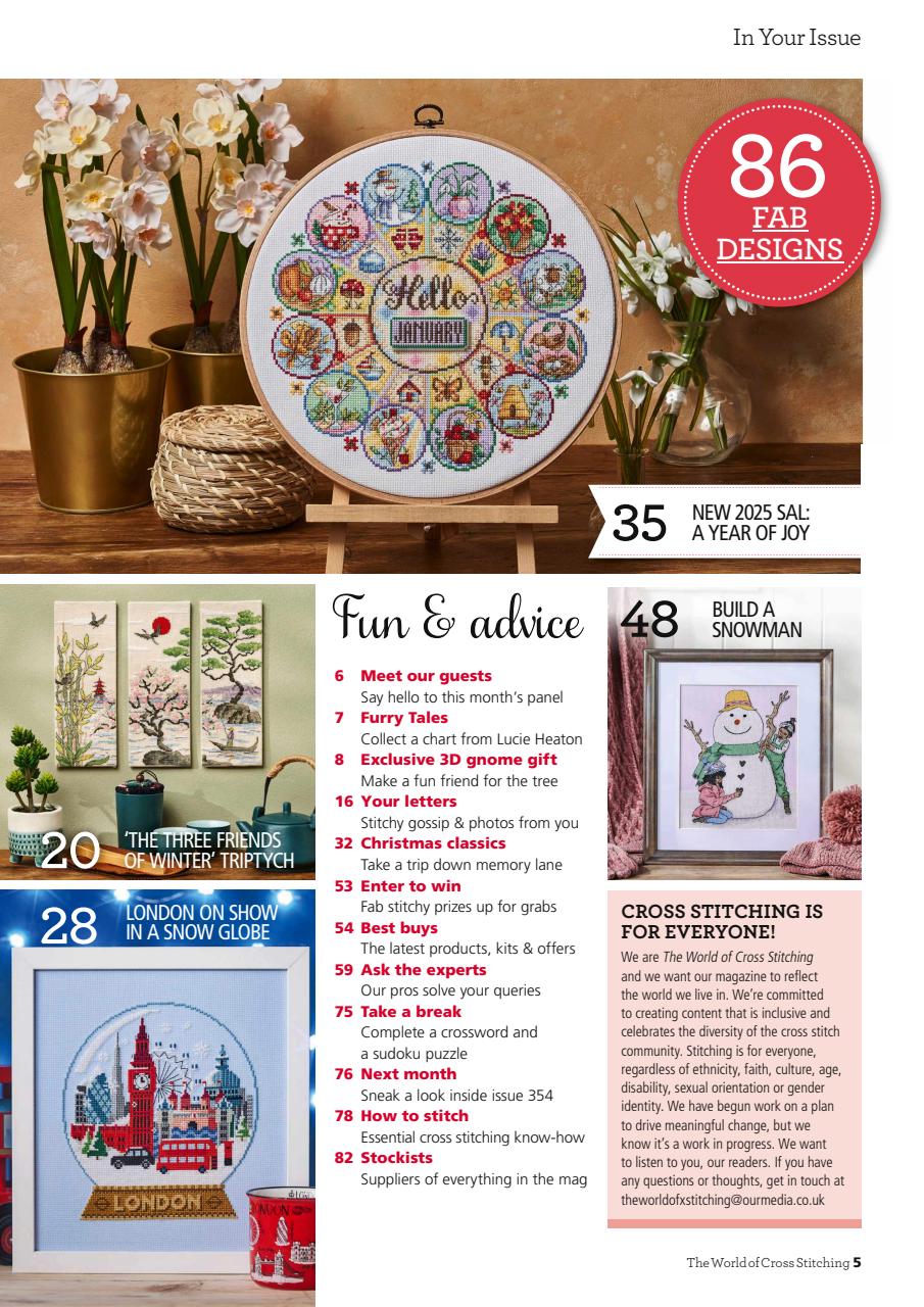 The World of Cross Stitching Preview Pages