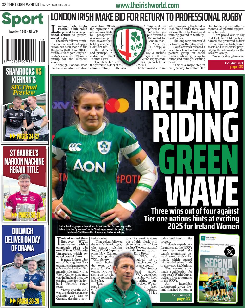 Irish World Preview Pages