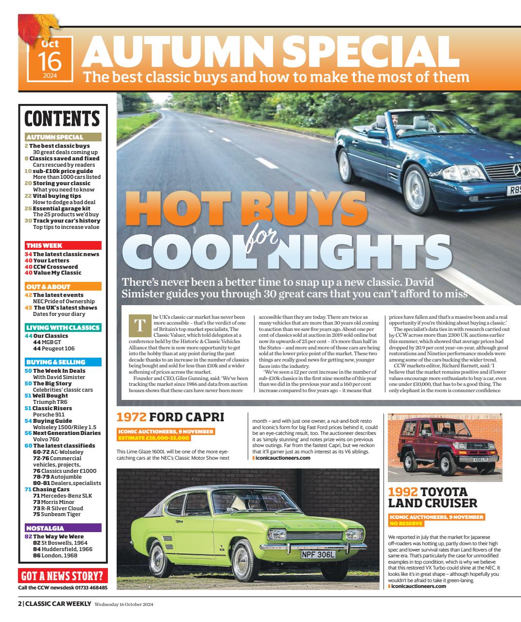 Classic Car Weekly Preview Pages