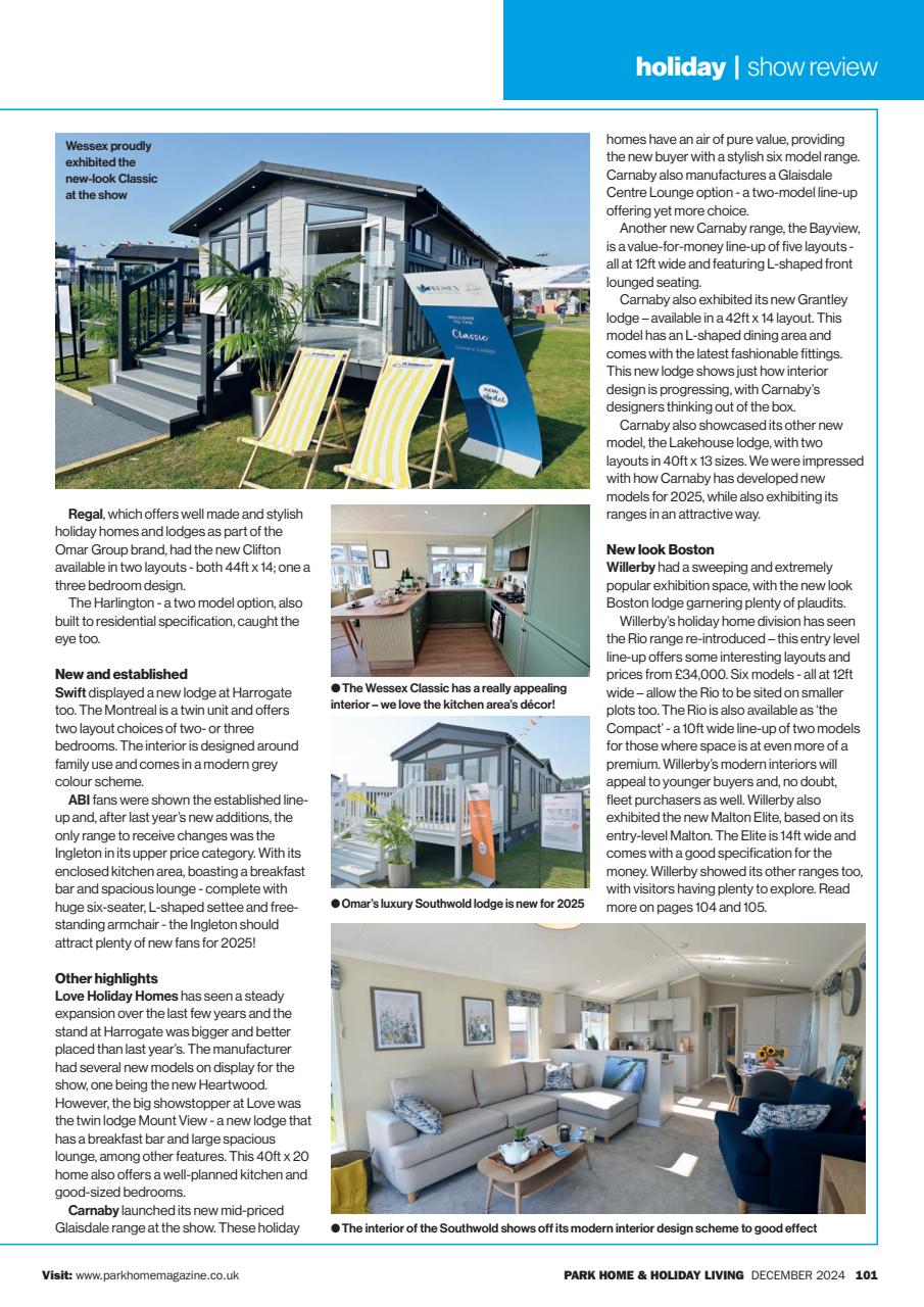 Park Home & Holiday Living Preview Pages