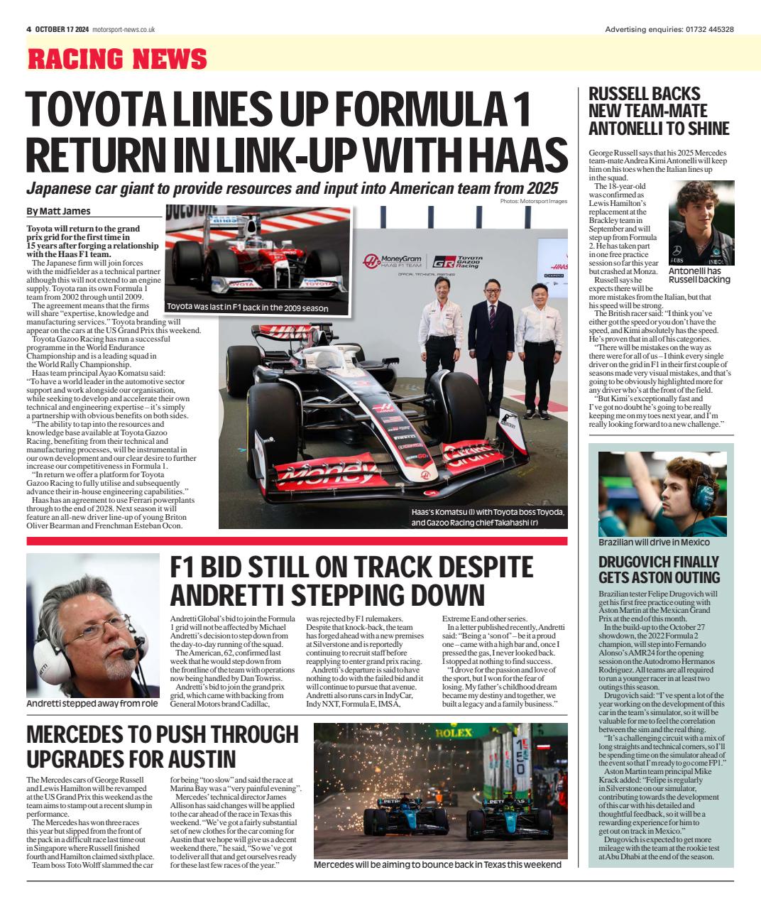 Motorsport News Preview Pages