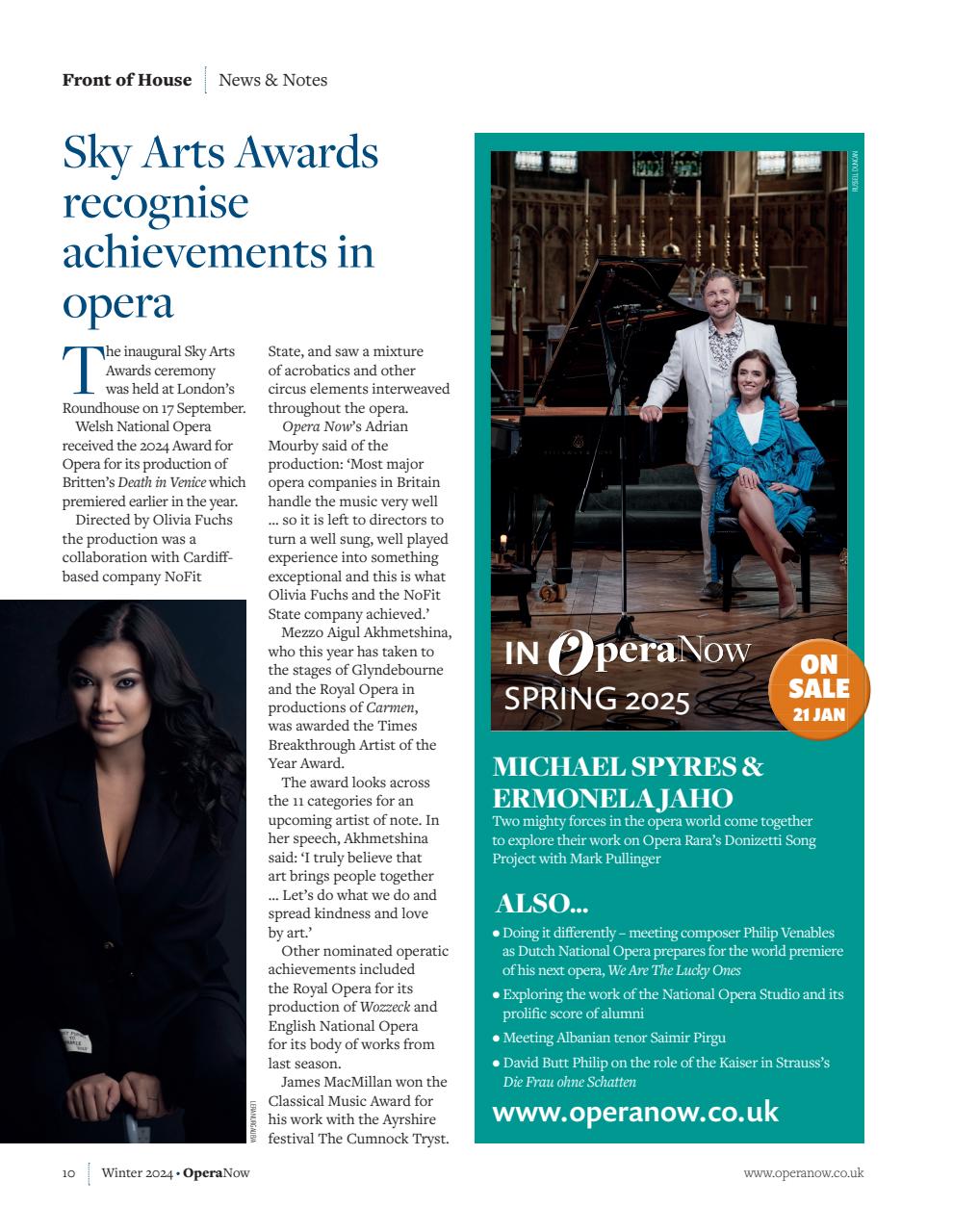 Opera Now Preview Pages