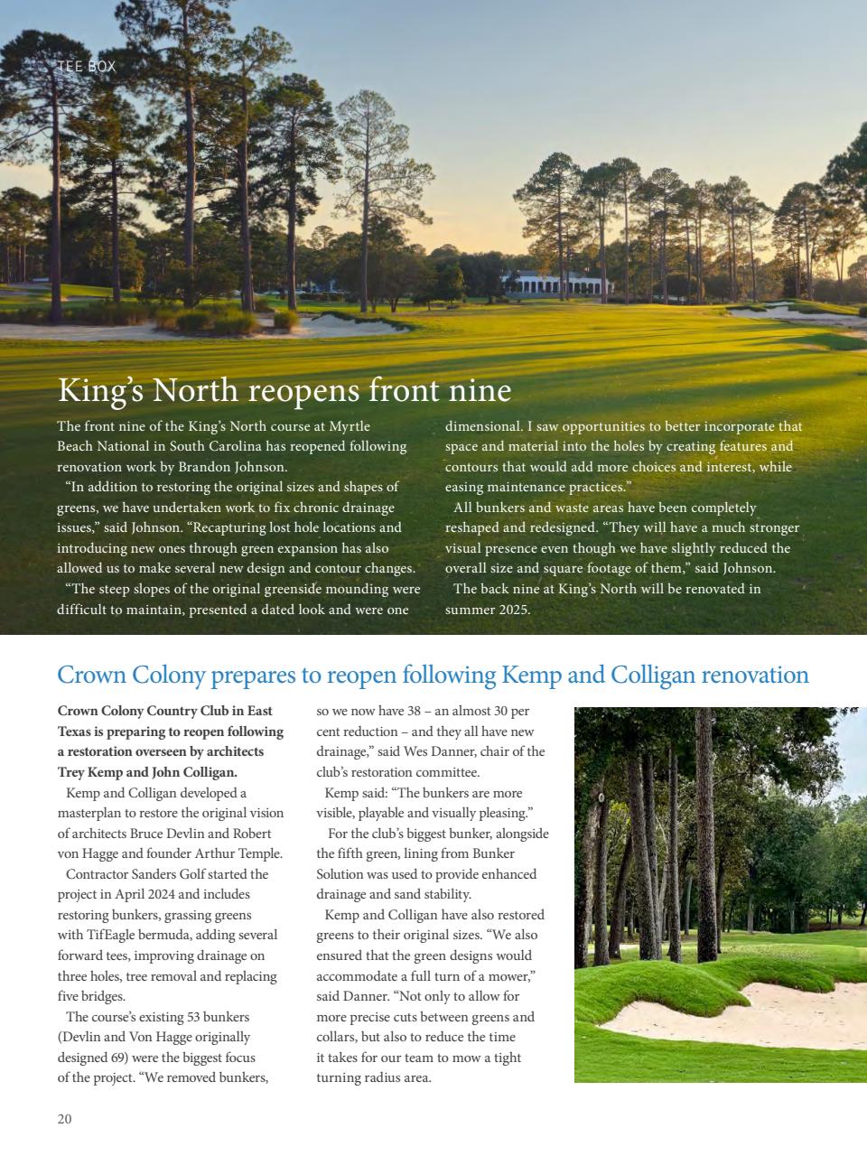 Golf Course Architecture Preview Pages