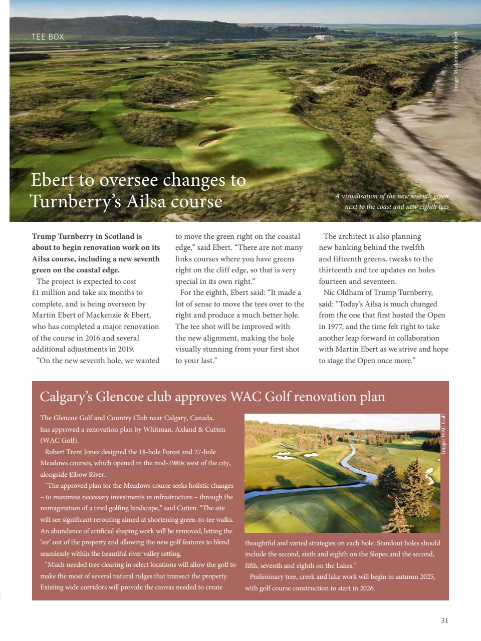 Golf Course Architecture Preview Pages