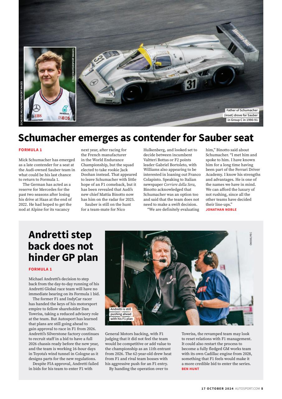 Autosport Preview Pages