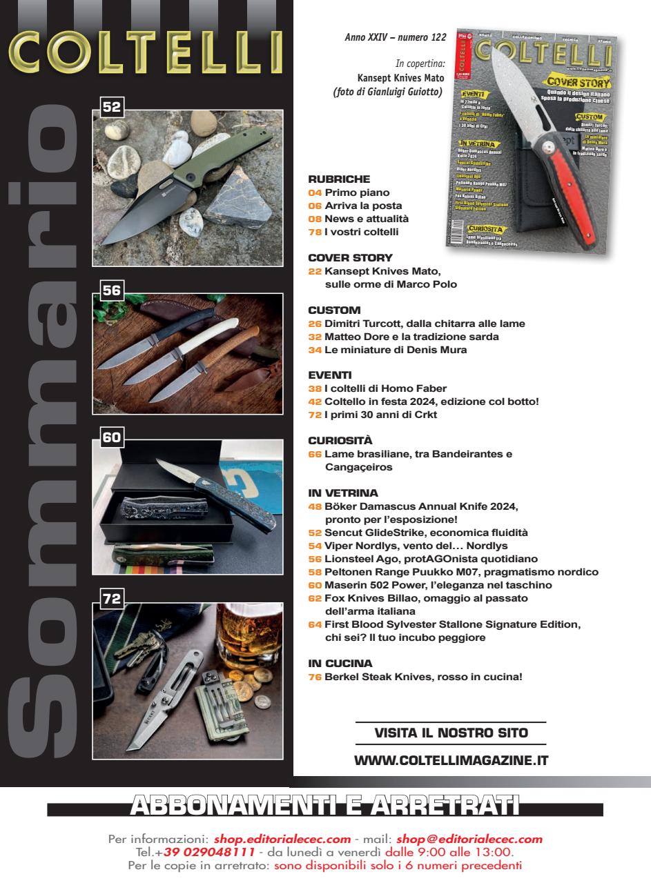 COLTELLI Preview Pages