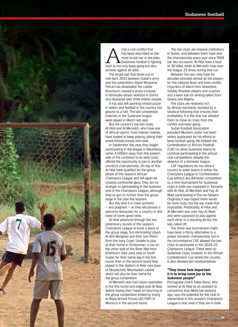 World Soccer Preview Pages