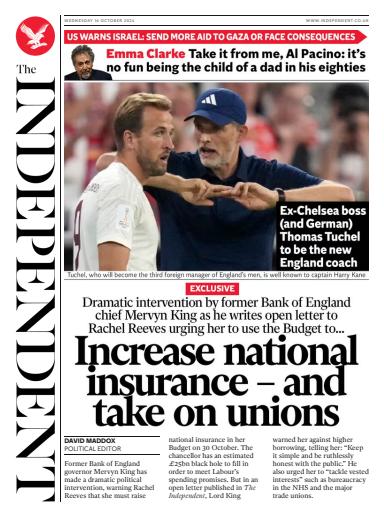 The Independent Daily Edition Newspaper issue 