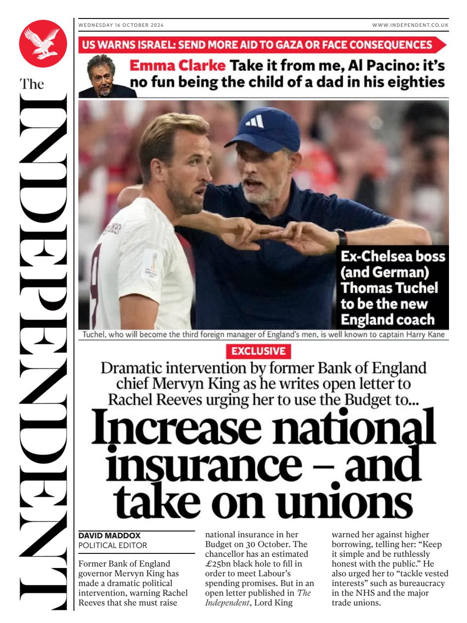 The Independent Daily Edition Newspaper Preview Pages