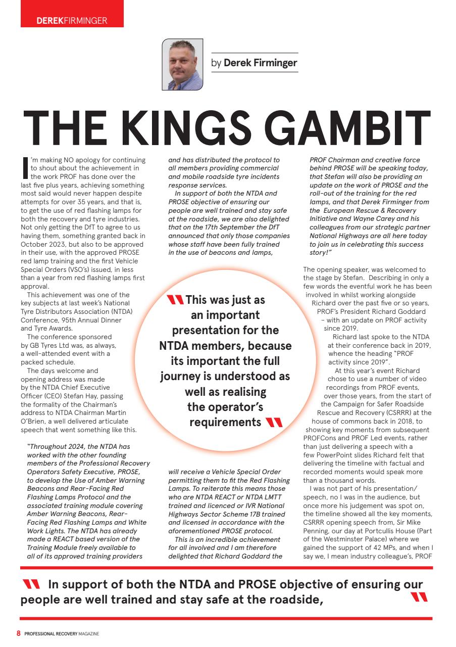 Professional Recovery Magazine Preview Pages