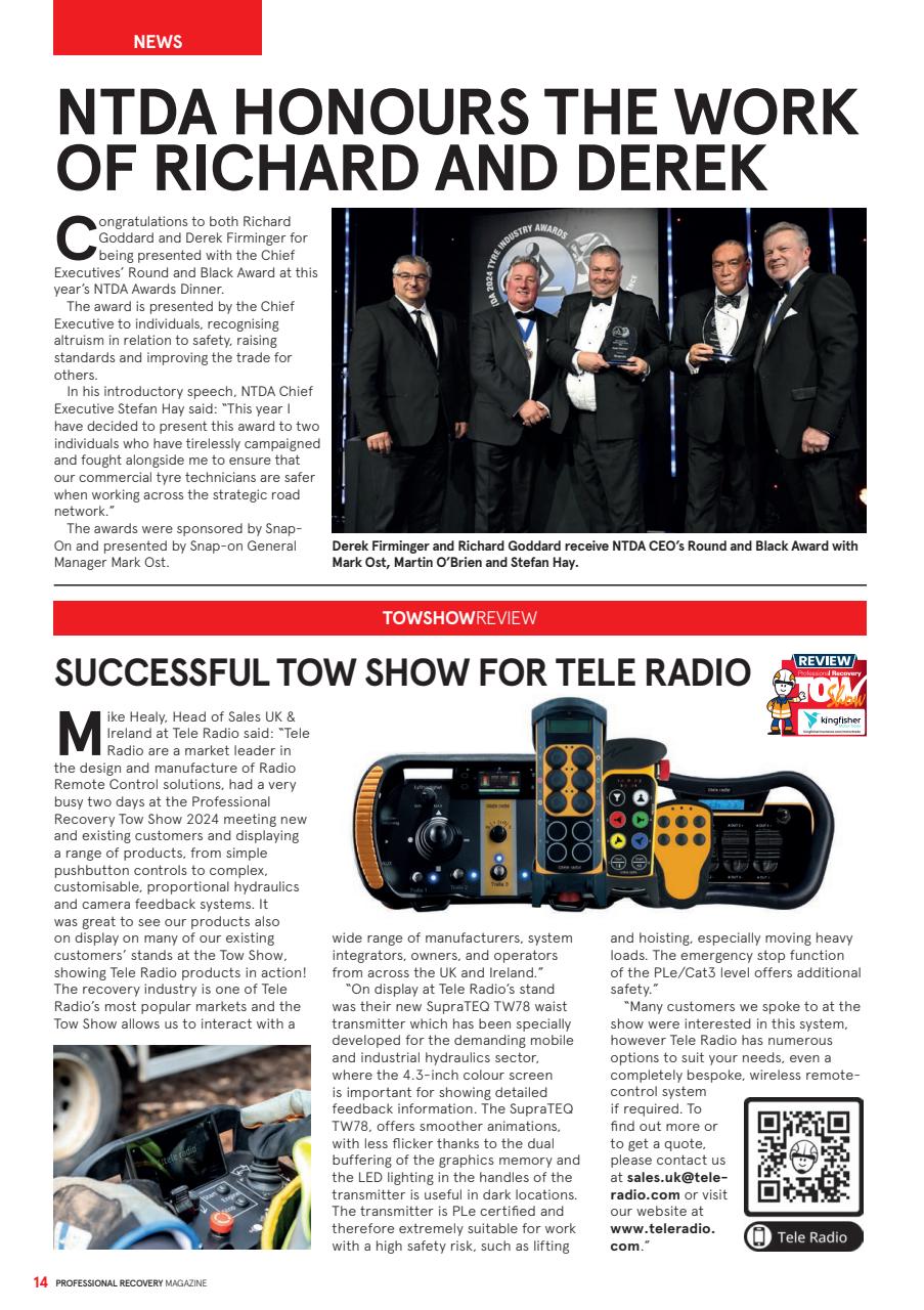 Professional Recovery Magazine Preview Pages