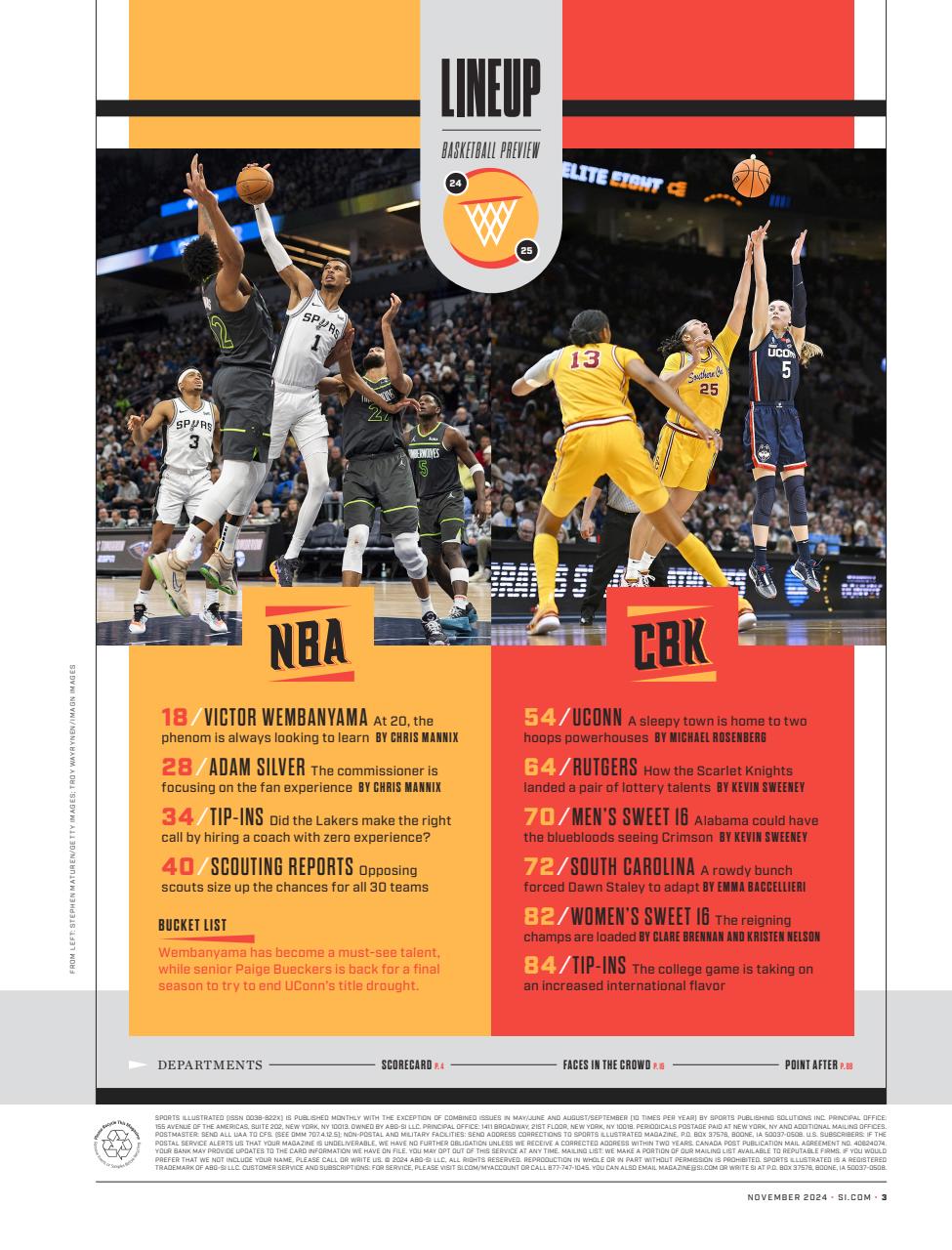 Sports Illustrated Preview Pages