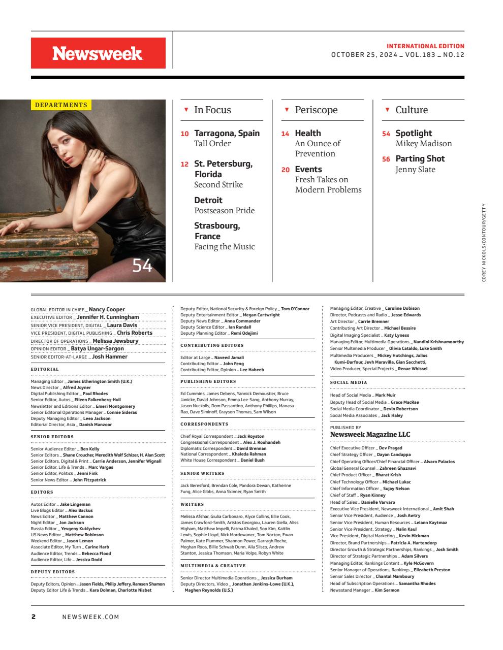 Newsweek International Preview Pages