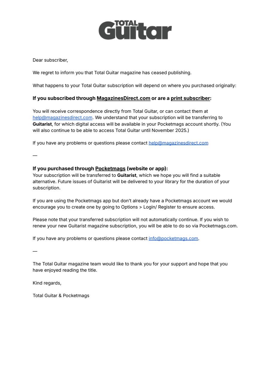 Total Guitar Preview Pages